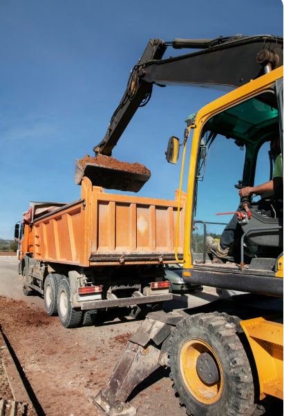 Tipper Truck back view